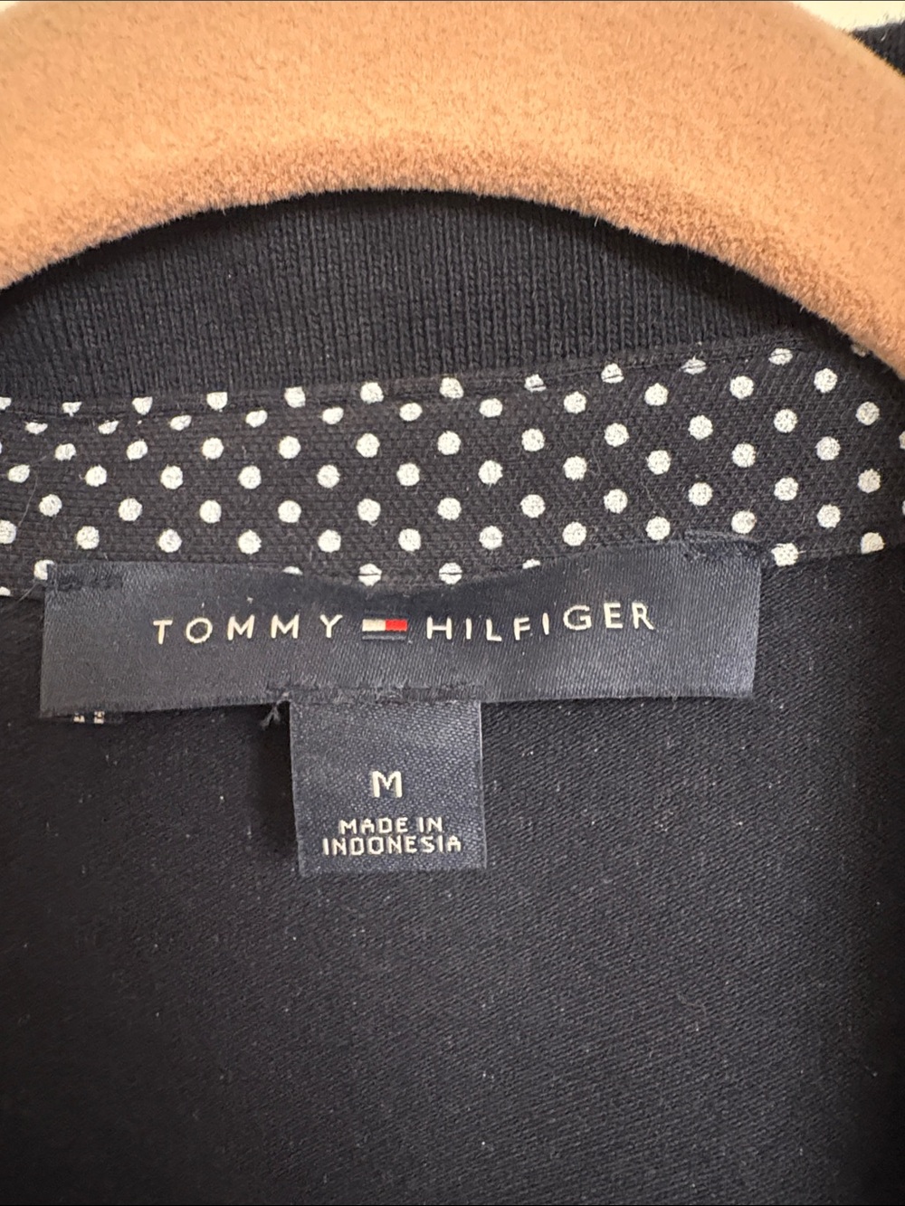 Tommy Hilfiger Navy and White Polka Dot Polo Dress - Picture 2 of 3